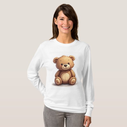 T-shirt ours en peluche (Devant entier)