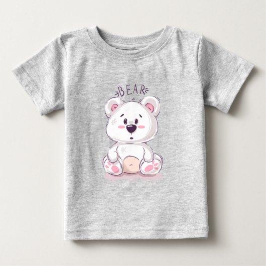 T-shirt ours en peluche (Devant)
