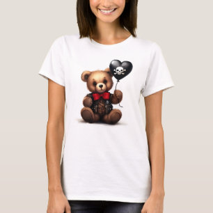 T-shirt ours en peluche & ballon avec drapeau de pirate.