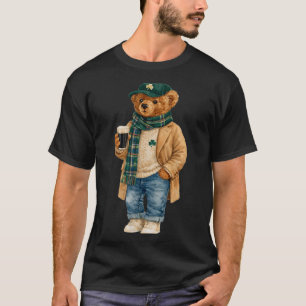 T-shirt Ours en peluche chanceux jour de la st patrick irl