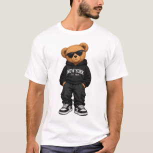 T-shirt Ours en peluche cool en capuche et baskets – Rue S
