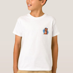 T-shirt Ours en peluche de construction mignon pour enfant