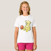 T-shirt Ours en peluche jaune (Devant entier)