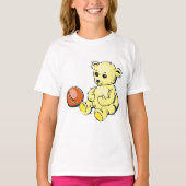 T-shirt Ours en peluche jaune (Devant)