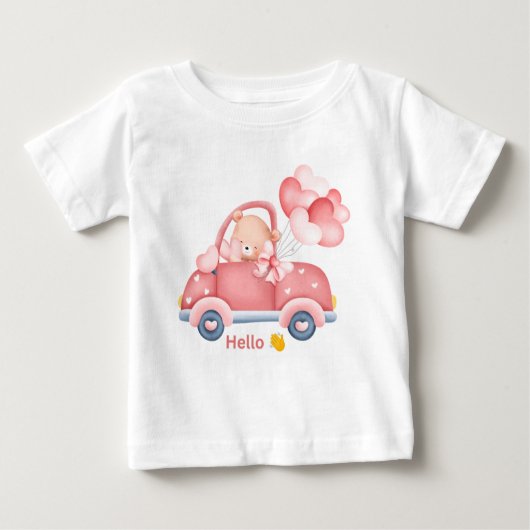 T-shirt ours en peluche mignon pour enfants (Devant)