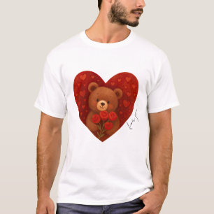 T-Shirt Ours en Peluche Personnalisé pour Quelqu'u