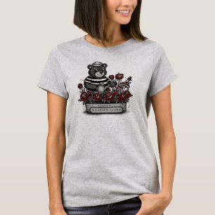 T-shirt Ours en peluche vintage arrosant des roses Club de