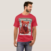 T-shirt Ours en trombone fantaisie mignon (Devant entier)
