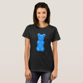 T-shirt Ours Enfants Bleu Gomme Ours (Devant entier)