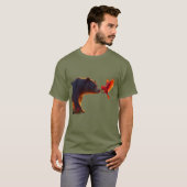 T-shirt Ours et cardinal (Devant entier)