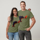 T-shirt Ours et cardinal (Unisexe)