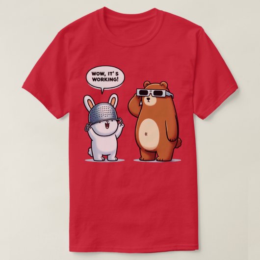 T-shirt Ours Et Lapin (Design devant)