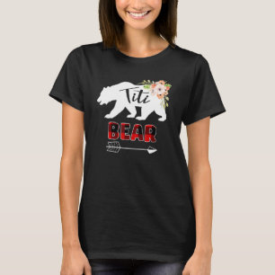 T-shirt Ours Floral Correspondant aux vêtements de famille