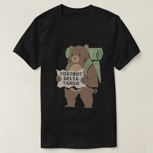 T-shirt Ours Foxtrots Deltas Tangos Chemise Funny Ours Fox (Design devant)
