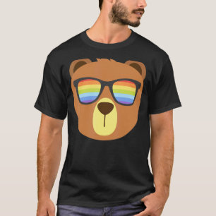 T-shirt Ours Gay Avec Lunettes De Soleil Mois Fierté Lgbt