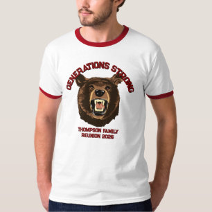 T-shirt Ours « Générations Fortes » Réunion de famille per