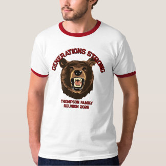 T-shirt Ours « Générations Fortes » Réunion de famille per