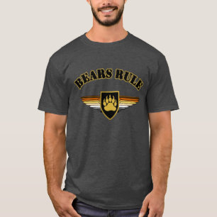T-shirt Ours géniaux règnent Drapeau de fierté d'ours Aile
