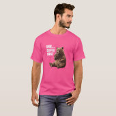 T-shirt Ours Grincheux Disant Chut Café D'abord Drôle & Mi (Devant entier)