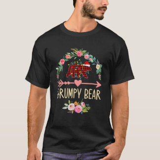 T-shirt Ours grincheux Noël Famille Pyjama rouge Plaid