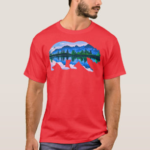 T-shirt Ours grizzli animal motif sauvage forêt l