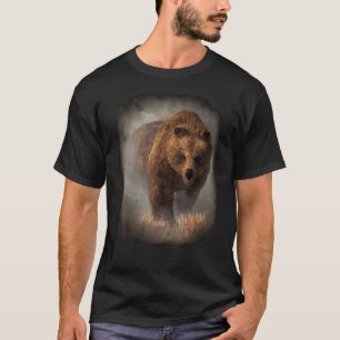 T-shirt Ours Grizzli Émergé Du Fog