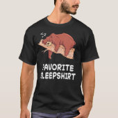 T-shirt Ours Grizzli Ours Nap Sommeil dormant Pyjama nuit (Devant)