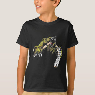 T-shirt Ours Grizzly Éclatant Bien Que Mordant Bâton de Ho