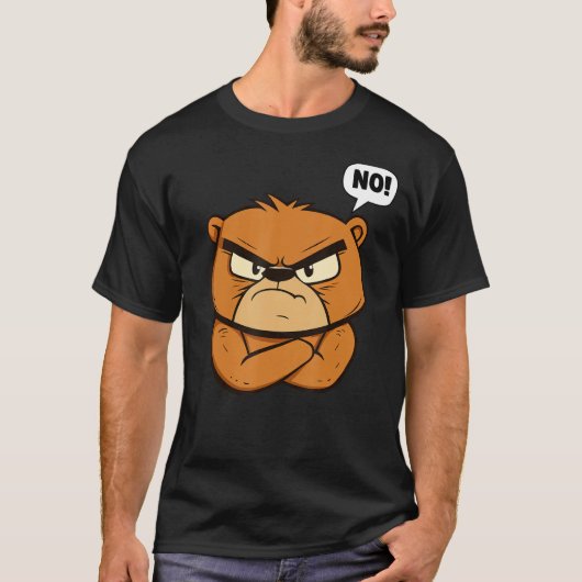 T-shirt Ours Grumpy - Non ! (Devant)