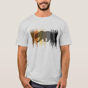 T-shirt Ours grunge cool ombre fierté gay ours