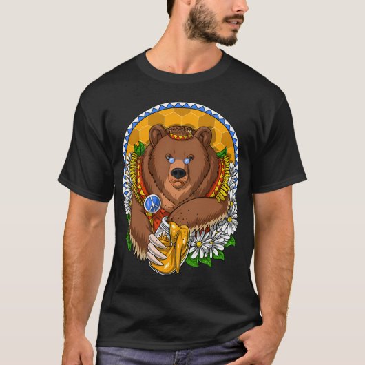 T-shirt Ours Hippie (Devant)