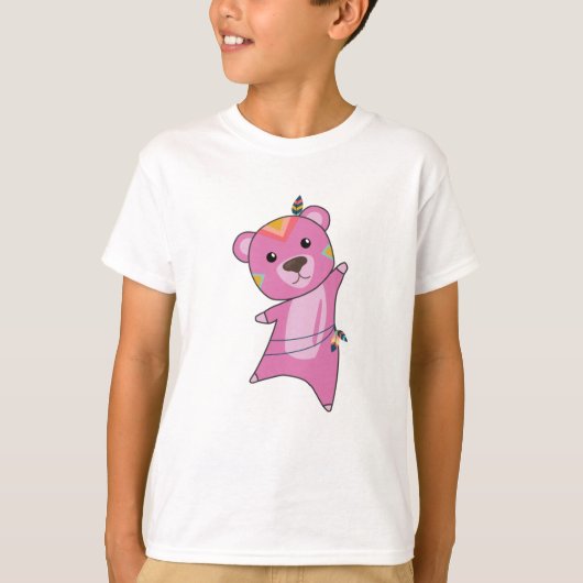 T-shirt Ours Indien Ours Fashing Teddy Feather (Devant)