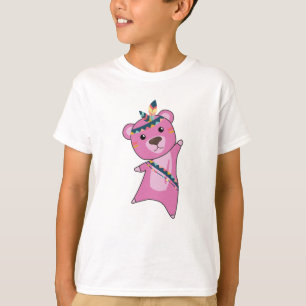 T-shirt Ours Indien Ours Fashing Teddy Feather