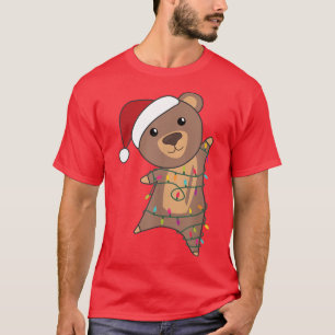 T-shirt Ours Joyeux Noël Fée Lumières Sweet Animaux