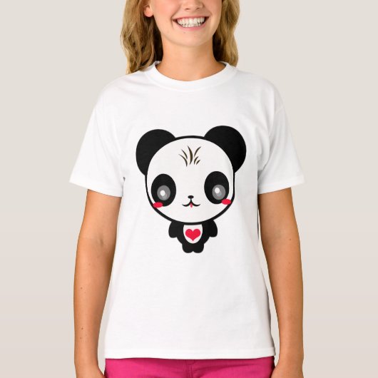 T-shirt Ours Kawaii Panda (Devant)