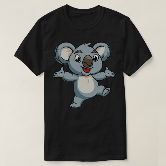 T-shirt Ours Koala Drôle Koala Heureux (Design devant)