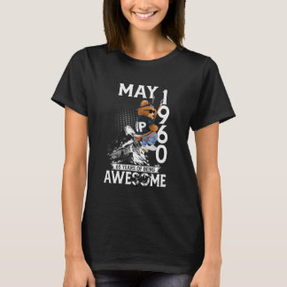 T-shirt Ours légendaires 65e anniversaire Mai 1960 65 ans