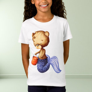 T-Shirt Ours lunaire Sirène d'Halloween Enfants