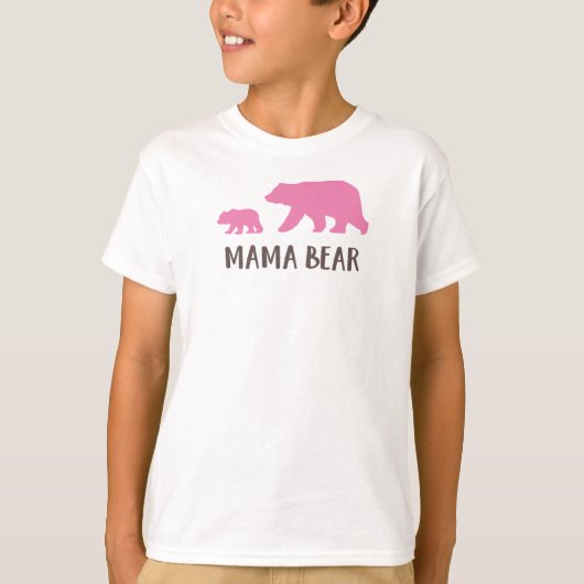 T-shirt Ours Mama, Ours Cube, Ours Mignonne, Ours Petit (Devant)