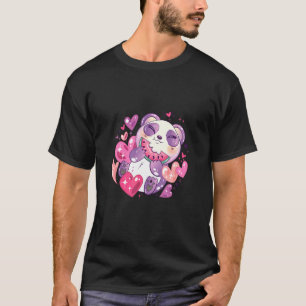 T-shirt Ours Mignon Mangant Pastèque