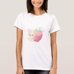 T-shirt Ours minuscule de Cutie de framboise