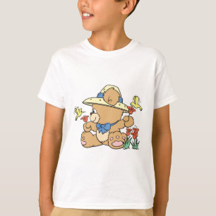 T-shirt Ours mou et colibris