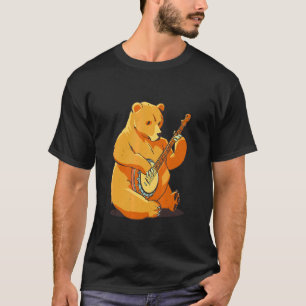 T-shirt Ours Musique masculine Musicien féminin Animal