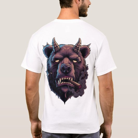 T-shirt Ours mystique cornu (Dos)