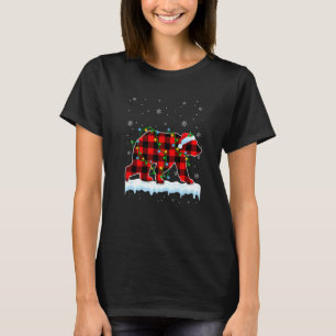 T-shirt Ours Noël Père Noël Chapeau mignon Animaux Noël Lu