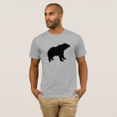 T-SHIRT OURS NOIR (Devant entier)