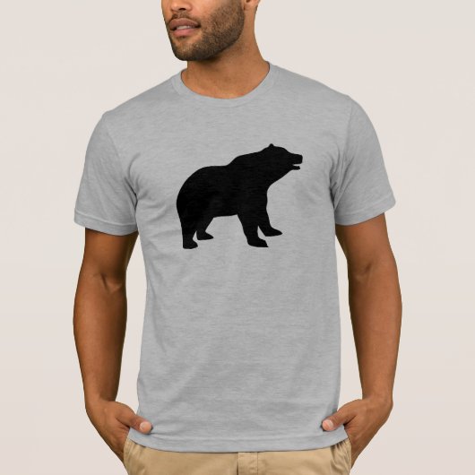 T-SHIRT OURS NOIR (Devant)