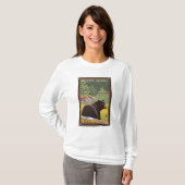 T-shirt Ours noir dans la forêt - bâti Adams, Washington (Devant entier)