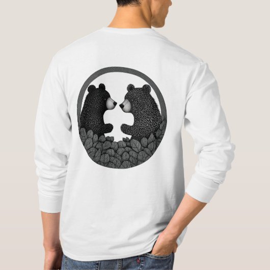 T-shirt Ours noirs et blancs (Dos)