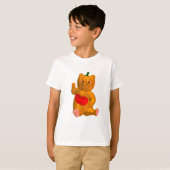 T-shirt Ours orange (Devant entier)